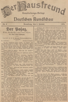 Der Hausfreund : Unterhaltungs-Beilage zur Deutschen Rundschau. 1927, Nr. 6 (9 Januar)