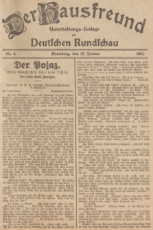 Der Hausfreund : Unterhaltungs-Beilage zur Deutschen Rundschau. 1927, Nr. 8 (12 Januar)