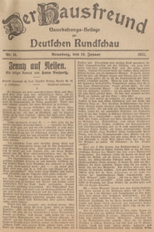 Der Hausfreund : Unterhaltungs-Beilage zur Deutschen Rundschau. 1927, Nr. 14 (19 Januar)