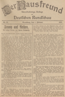 Der Hausfreund : Unterhaltungs-Beilage zur Deutschen Rundschau. 1927, Nr. 23 (1 Februar)
