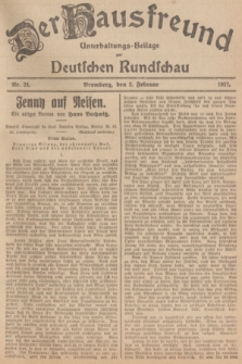 Der Hausfreund : Unterhaltungs-Beilage zur Deutschen Rundschau. 1927, Nr. 24 (2 Februar)