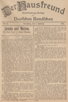 Der Hausfreund : Unterhaltungs-Beilage zur Deutschen Rundschau. 1927, Nr. 25 (4 Februar)