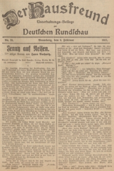 Der Hausfreund : Unterhaltungs-Beilage zur Deutschen Rundschau. 1927, Nr. 28 (8 Februar)