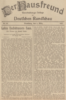 Der Hausfreund : Unterhaltungs-Beilage zur Deutschen Rundschau. 1927, Nr. 46 (4 März)