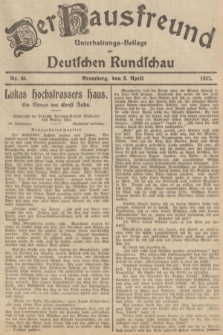 Der Hausfreund : Unterhaltungs-Beilage zur Deutschen Rundschau. 1927, Nr. 64 (5 April)