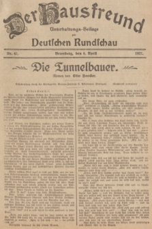 Der Hausfreund : Unterhaltungs-Beilage zur Deutschen Rundschau. 1927, Nr. 67 (8 April)