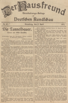 Der Hausfreund : Unterhaltungs-Beilage zur Deutschen Rundschau. 1927, Nr. 68 (8 [i.e.9] April)