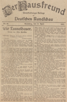 Der Hausfreund : Unterhaltungs-Beilage zur Deutschen Rundschau. 1927, Nr. 69 (10 April)