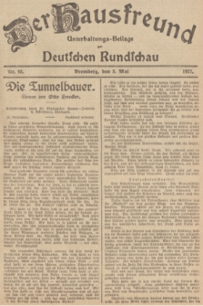 Der Hausfreund : Unterhaltungs-Beilage zur Deutschen Rundschau. 1927, Nr. 85 (3 Mai)