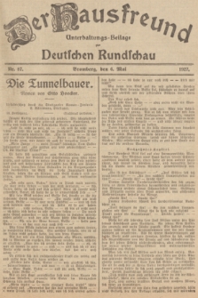 Der Hausfreund : Unterhaltungs-Beilage zur Deutschen Rundschau. 1927, Nr. 87 (6 Mai)