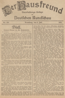 Der Hausfreund : Unterhaltungs-Beilage zur Deutschen Rundschau. 1927, Nr. 134 (9 Juli)