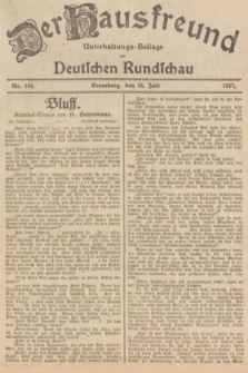 Der Hausfreund : Unterhaltungs-Beilage zur Deutschen Rundschau. 1927, Nr. 146 (24 Juli)