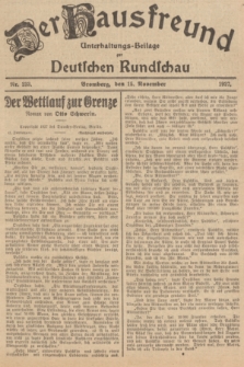 Der Hausfreund : Unterhaltungs-Beilage zur Deutschen Rundschau. 1927, Nr. 233 (15 November)