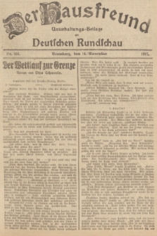 Der Hausfreund : Unterhaltungs-Beilage zur Deutschen Rundschau. 1927, Nr. 234 (16 November)