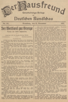 Der Hausfreund : Unterhaltungs-Beilage zur Deutschen Rundschau. 1927, Nr. 242 (25 November)