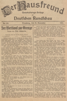 Der Hausfreund : Unterhaltungs-Beilage zur Deutschen Rundschau. 1927, Nr. 243 (26 November)