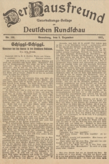 Der Hausfreund : Unterhaltungs-Beilage zur Deutschen Rundschau. 1927, Nr. 248 (2 Dezember)