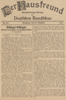 Der Hausfreund : Unterhaltungs-Beilage zur Deutschen Rundschau. 1927, Nr. 259 (20 Dezember)