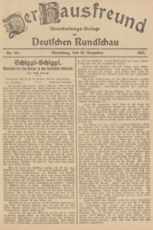 Der Hausfreund : Unterhaltungs-Beilage zur Deutschen Rundschau. 1927, Nr. 261 (22 Dezember)