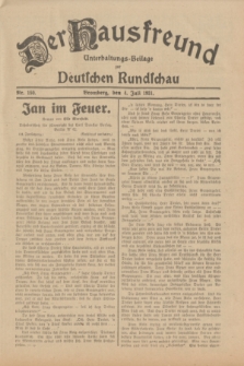 Der Hausfreund : Unterhaltungs-Beilage zur Deutschen Rundschau. 1931, Nr. 150 (4 Juli)