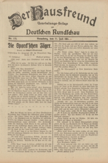 Der Hausfreund : Unterhaltungs-Beilage zur Deutschen Rundschau. 1931, Nr. 173 (31 Juli)