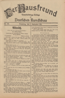 Der Hausfreund : Unterhaltungs-Beilage zur Deutschen Rundschau. 1931, Nr. 200 (2 September)