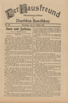 Der Hausfreund : Unterhaltungs-Beilage zur Deutschen Rundschau. 1931, Nr. 236 (14 Oktober)