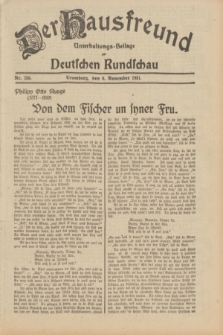 Der Hausfreund : Unterhaltungs-Beilage zur Deutschen Rundschau. 1931, Nr. 256 (6 November)