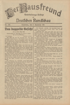 Der Hausfreund : Unterhaltungs-Beilage zur Deutschen Rundschau. 1931, Nr. 278 (2 Dezember)