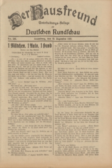 Der Hausfreund : Unterhaltungs-Beilage zur Deutschen Rundschau. 1931, Nr. 292 (19 Dezember)