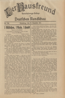 Der Hausfreund : Unterhaltungs-Beilage zur Deutschen Rundschau. 1931, Nr. 299 (30 Dezember)