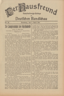 Der Hausfreund : Unterhaltungs-Beilage zur Deutschen Rundschau. 1932, Nr. 80 (8 April)