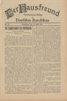 Der Hausfreund : Unterhaltungs-Beilage zur Deutschen Rundschau. 1932, Nr. 87 (16 April)