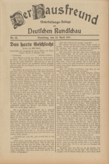 Der Hausfreund : Unterhaltungs-Beilage zur Deutschen Rundschau. 1932, Nr. 95 (26 April)