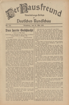 Der Hausfreund : Unterhaltungs-Beilage zur Deutschen Rundschau. 1932, Nr. 116 (24 Mai)