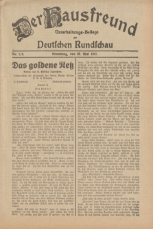 Der Hausfreund : Unterhaltungs-Beilage zur Deutschen Rundschau. 1932, Nr. 119 (28 Mai)