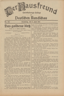 Der Hausfreund : Unterhaltungs-Beilage zur Deutschen Rundschau. 1932, Nr. 124 (3 Juni)