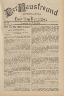 Der Hausfreund : Unterhaltungs-Beilage zur Deutschen Rundschau. 1932, Nr. 153 (8 Juli)