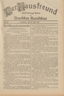 Der Hausfreund : Unterhaltungs-Beilage zur Deutschen Rundschau. 1932, Nr. 158 (14 Juli)