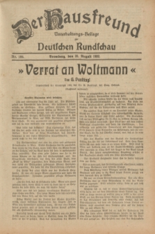 Der Hausfreund : Unterhaltungs-Beilage zur Deutschen Rundschau. 1932, Nr. 189 (20 August)