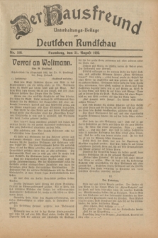 Der Hausfreund : Unterhaltungs-Beilage zur Deutschen Rundschau. 1932, Nr. 190 (21 August)