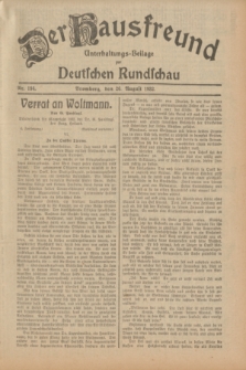 Der Hausfreund : Unterhaltungs-Beilage zur Deutschen Rundschau. 1932, Nr. 194 (26 August)