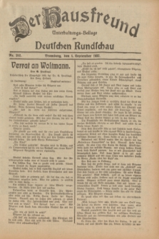 Der Hausfreund : Unterhaltungs-Beilage zur Deutschen Rundschau. 1932, Nr. 202 (4 September)