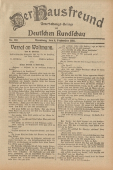 Der Hausfreund : Unterhaltungs-Beilage zur Deutschen Rundschau. 1932, Nr. 203 (6 September)