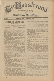 Der Hausfreund : Unterhaltungs-Beilage zur Deutschen Rundschau. 1932, Nr. 204 (7 September)