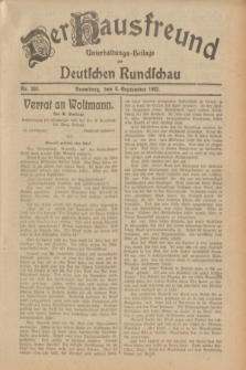 Der Hausfreund : Unterhaltungs-Beilage zur Deutschen Rundschau. 1932, Nr. 205 (8 September)