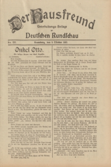 Der Hausfreund : Unterhaltungs-Beilage zur Deutschen Rundschau. 1932, Nr. 232 (9 Oktober)