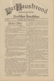 Der Hausfreund : Unterhaltungs-Beilage zur Deutschen Rundschau. 1932, Nr. 234 (12 Oktober)