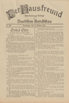 Der Hausfreund : Unterhaltungs-Beilage zur Deutschen Rundschau. 1932, Nr. 236 (14 Oktober)