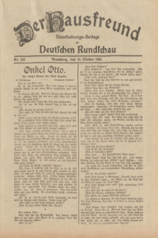 Der Hausfreund : Unterhaltungs-Beilage zur Deutschen Rundschau. 1932, Nr. 238 (16 Oktober)